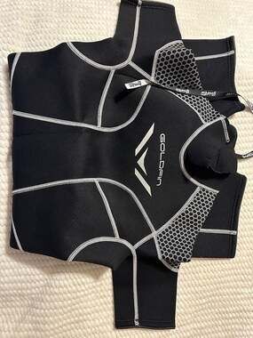 Goldfin Black Neoprene Shorty Wetsuit